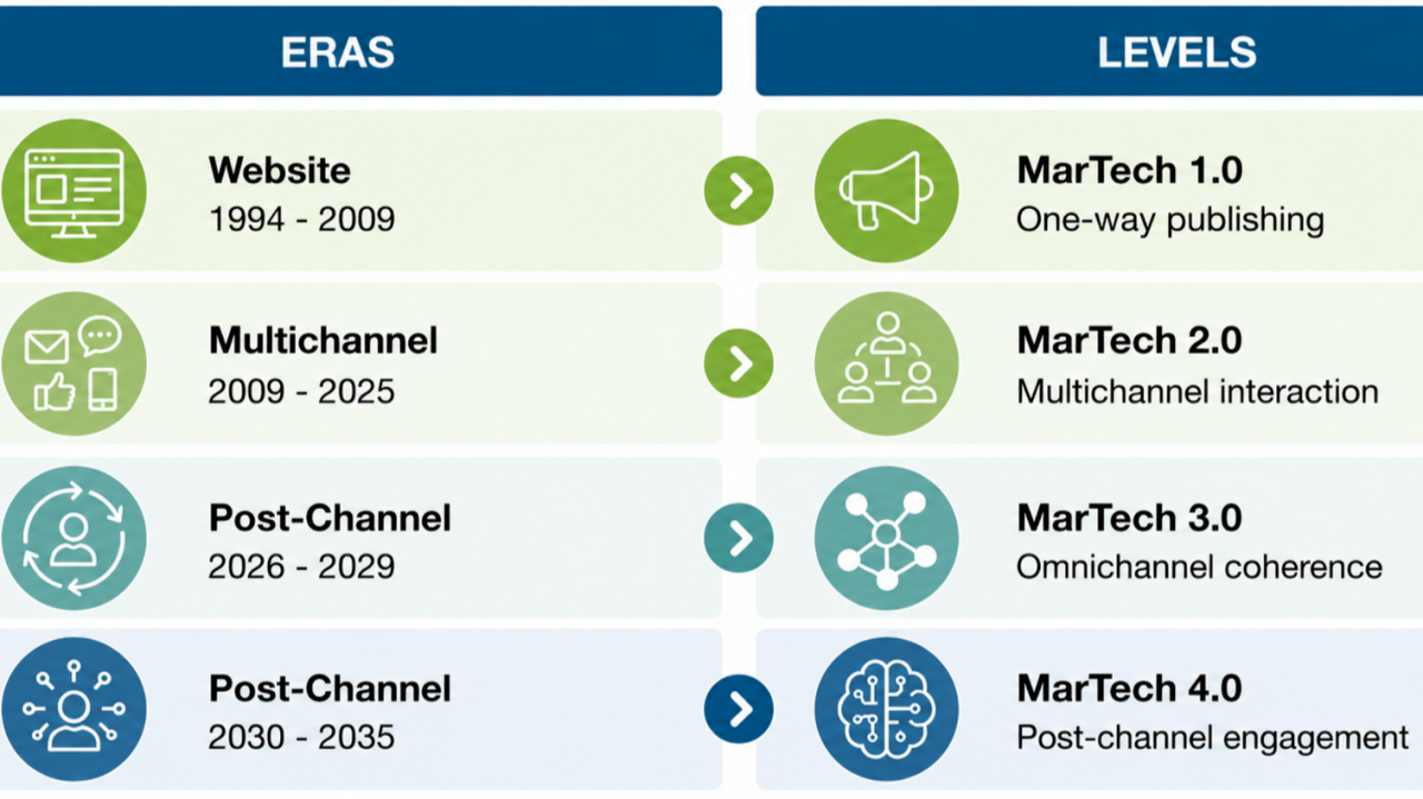 Eras and Levels of MarTech