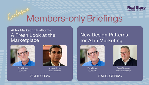 Two forthcoming webinars: 29 July and 5 August - both on AI -- Marketplace and design patterns