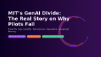 Reconsidering MIT’s GenAI Divide